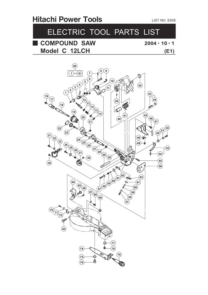 New Hitachi Armature Assembly 120V for Miter Saw Models/Part # 360-684U 