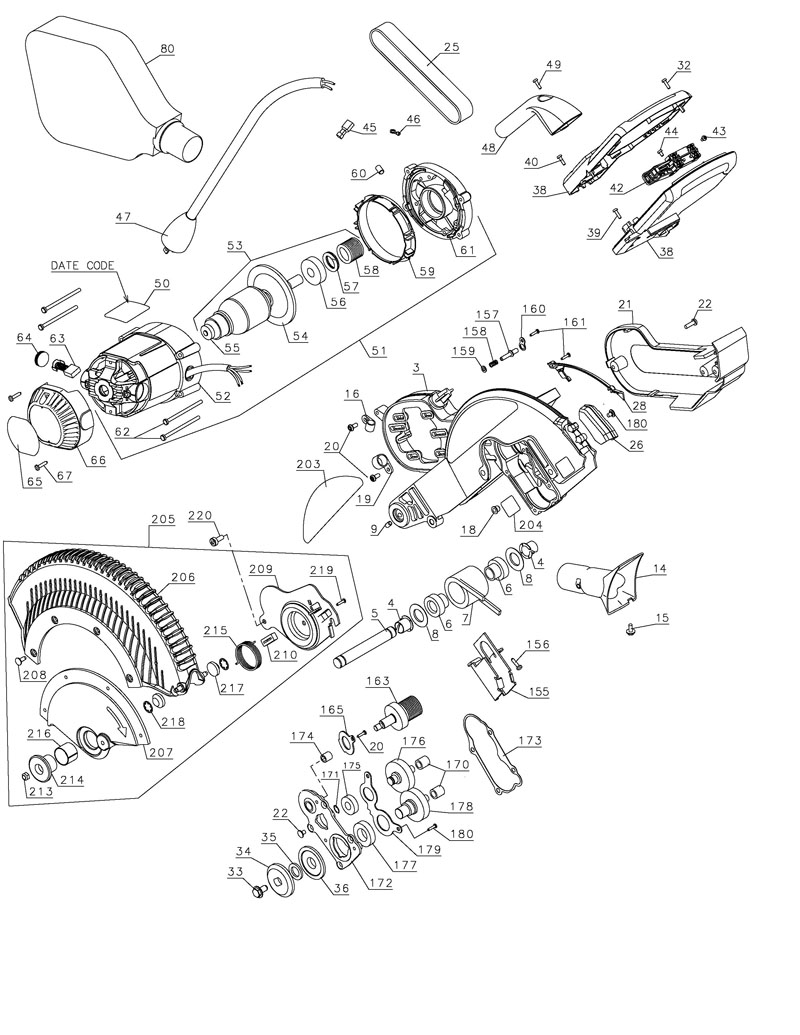 Dewalt Dwe7491 Parts Diagram