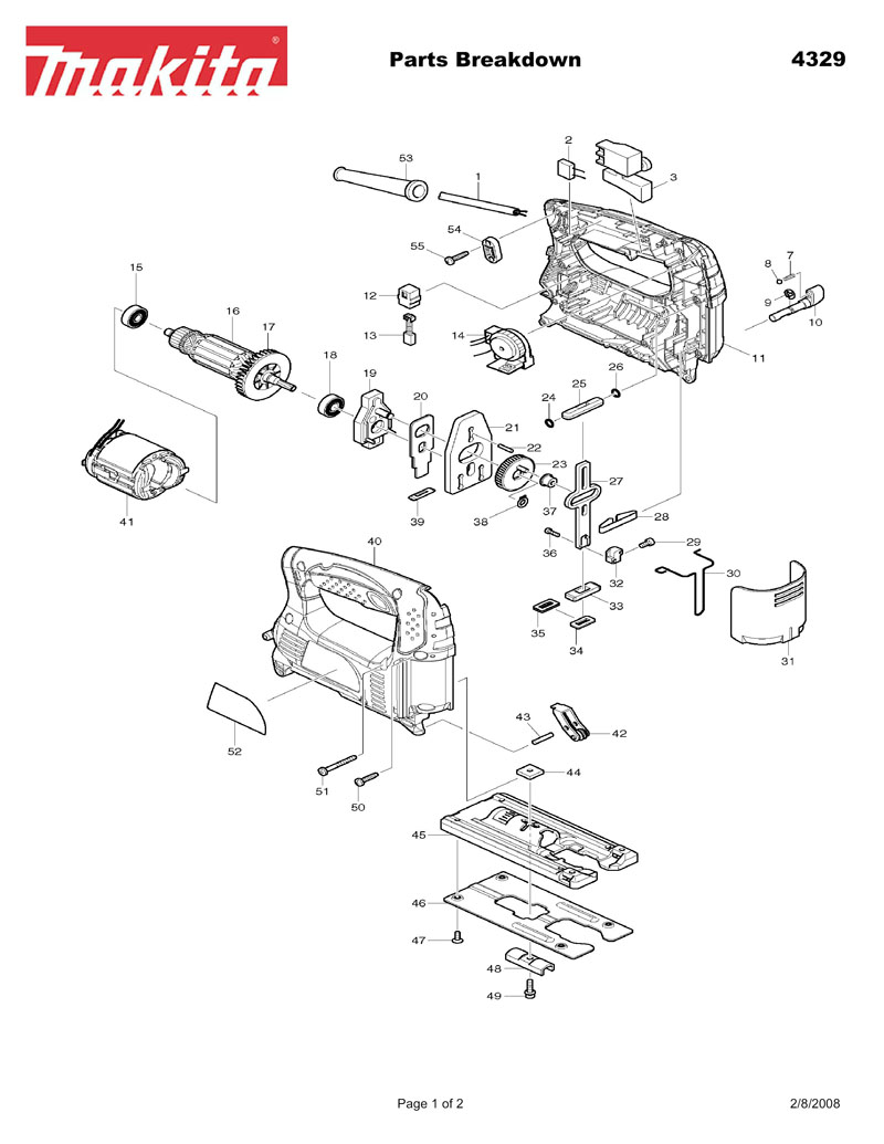 Makita 4350ct схема